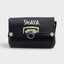 Porte-monnaie de ceinture-noir façon croco