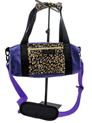 city bag sport violet motif léopard