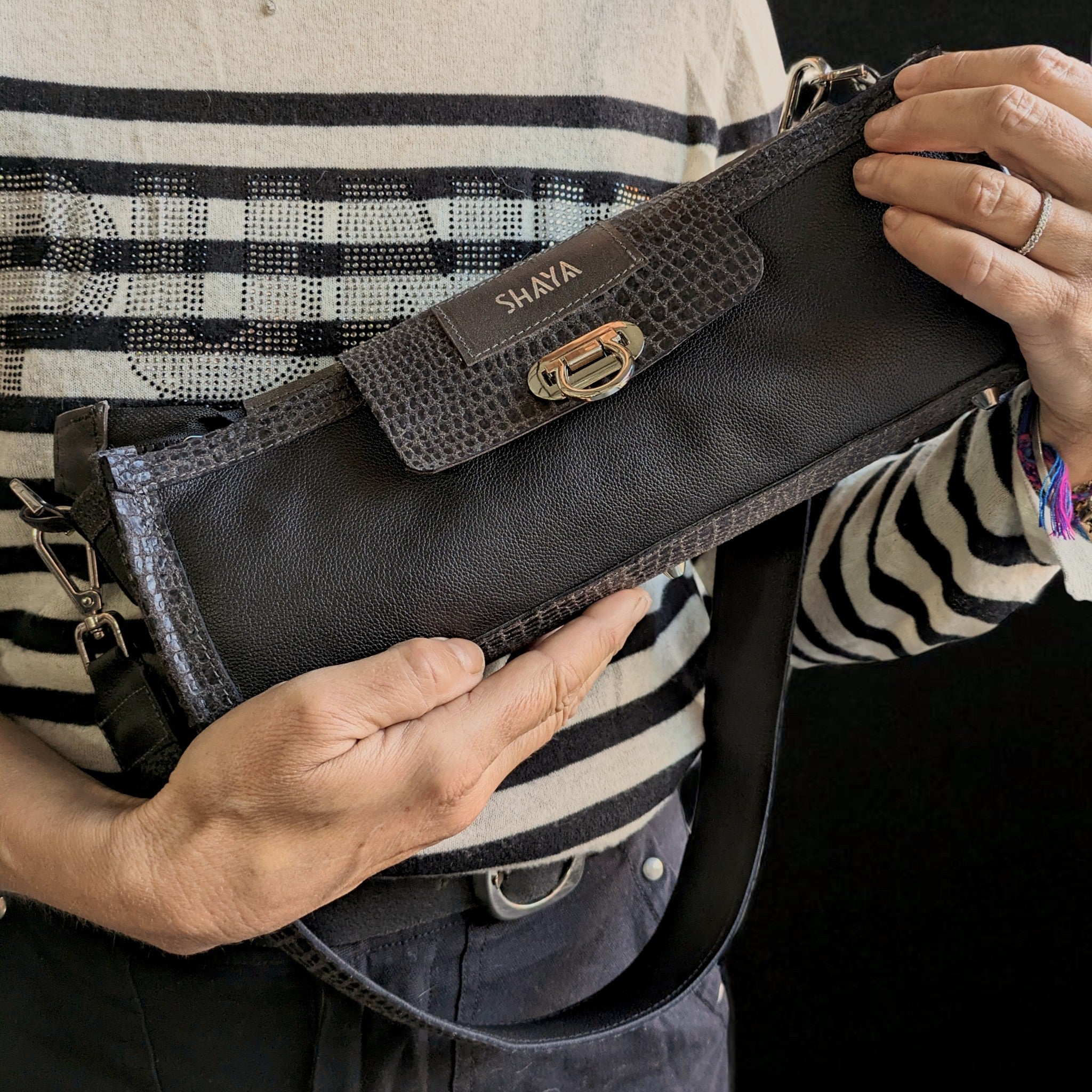 Sac Haya - noir & marron