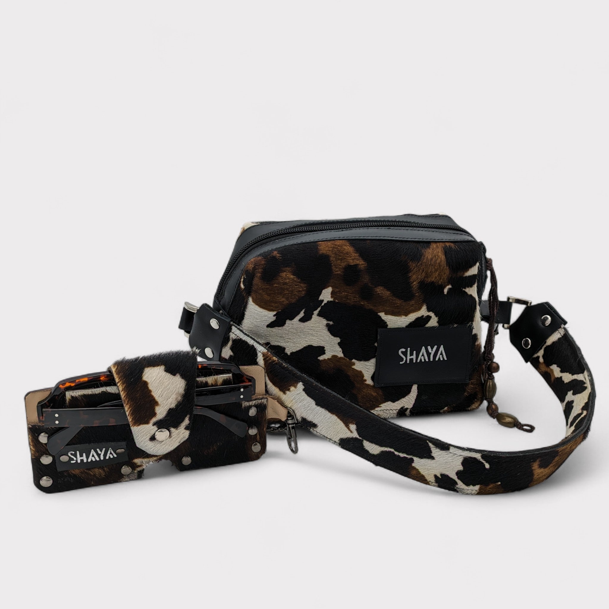 Étui à lunettes - motif vache