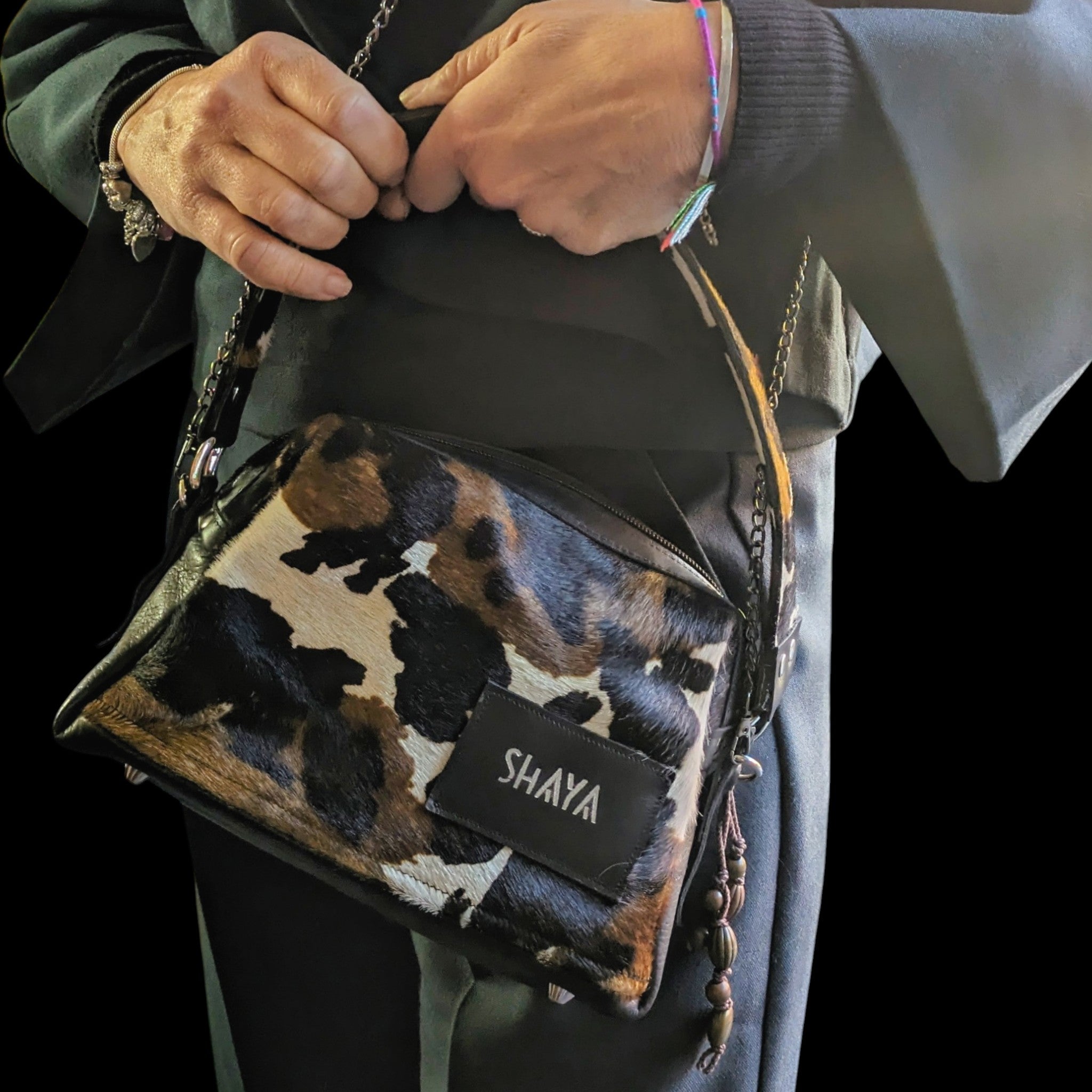 Sac Dandy mini - motif vache