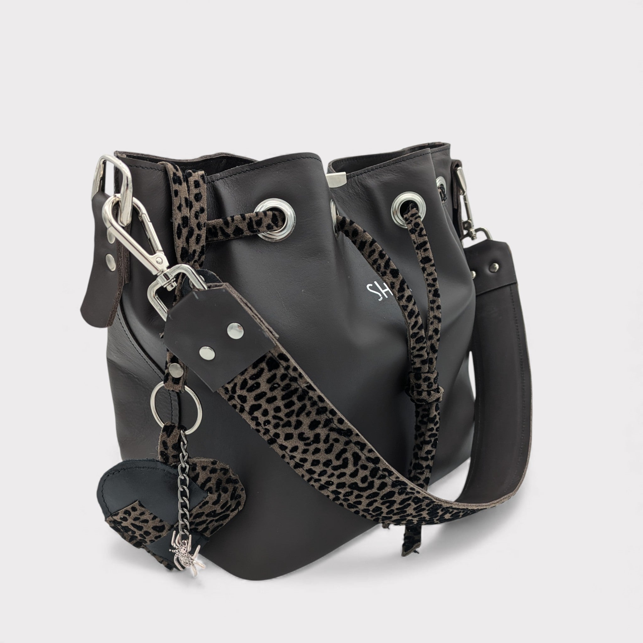 Sangle pesonnalisable sac Julie - motif léopard