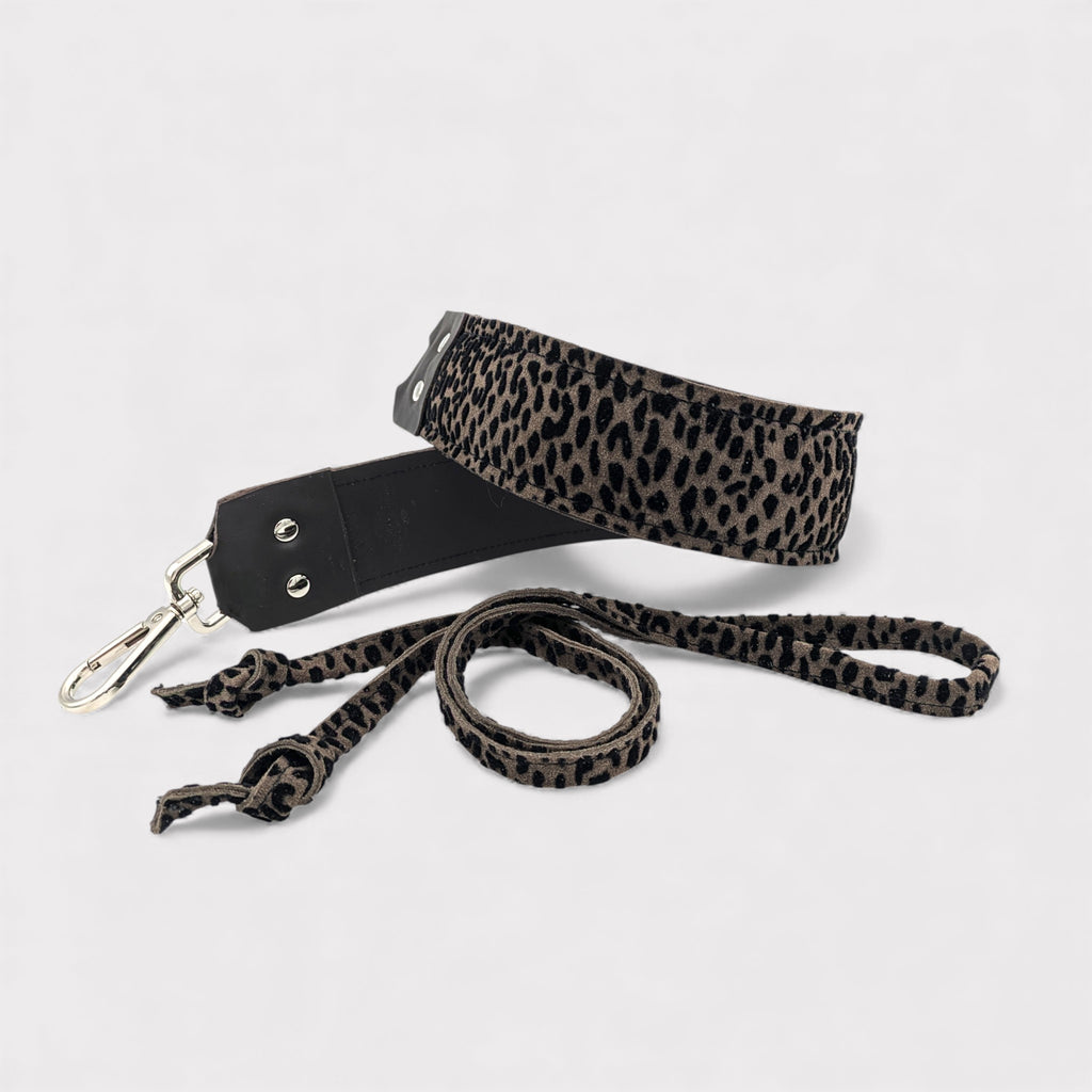 Sangle pesonnalisable sac Julie - motif léopard