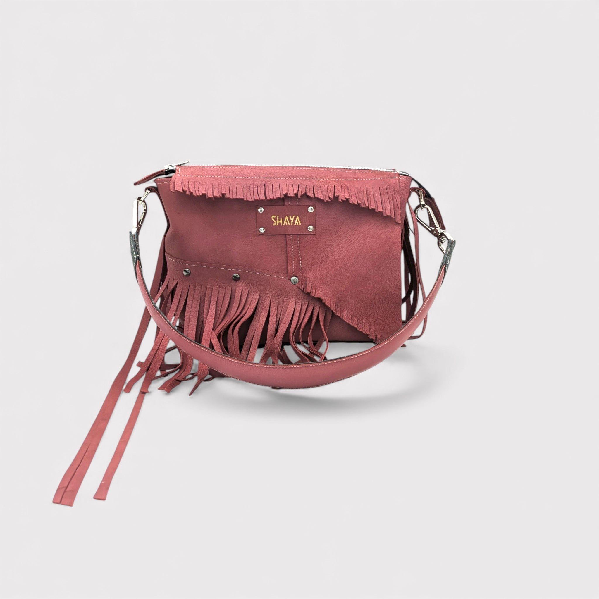 Sac Louna - rose & franges