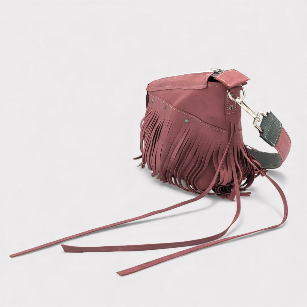 Sac Louna - rose & franges