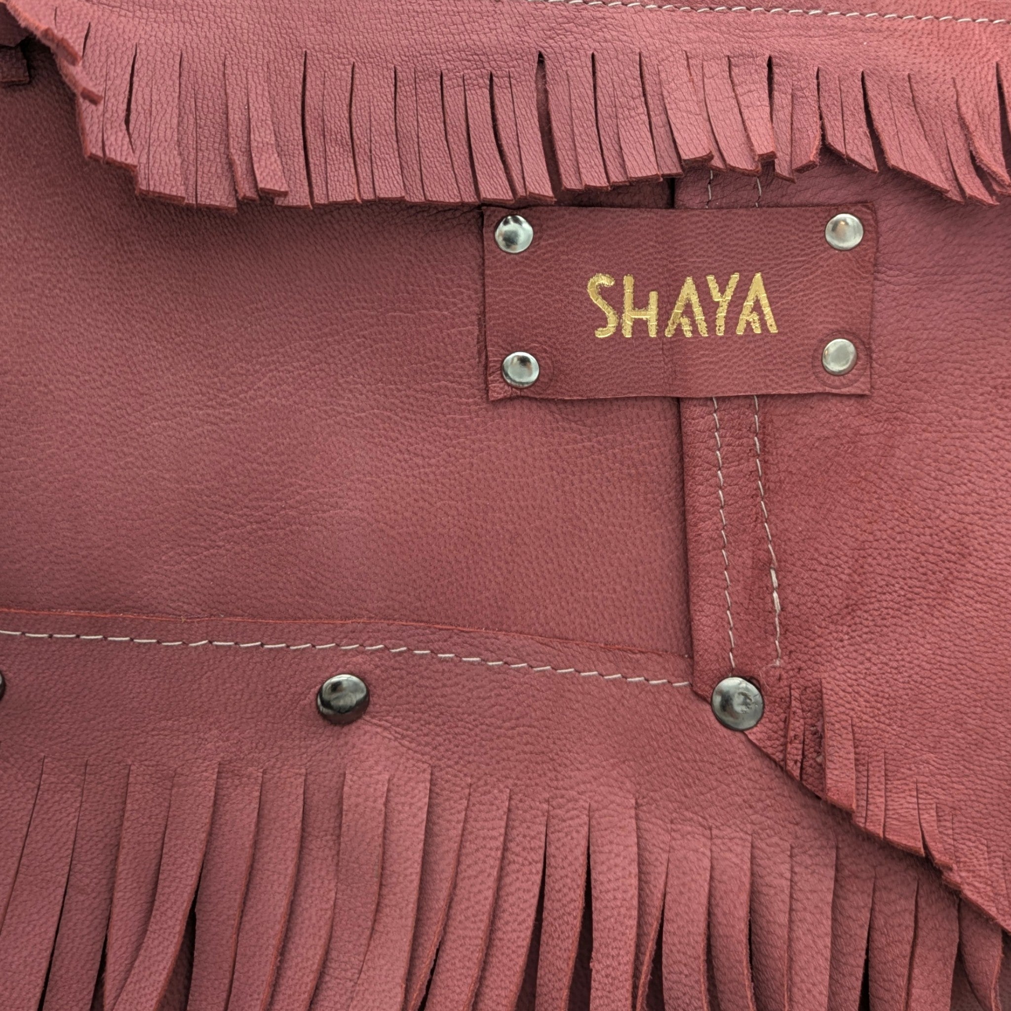 Sac Louna - rose & franges