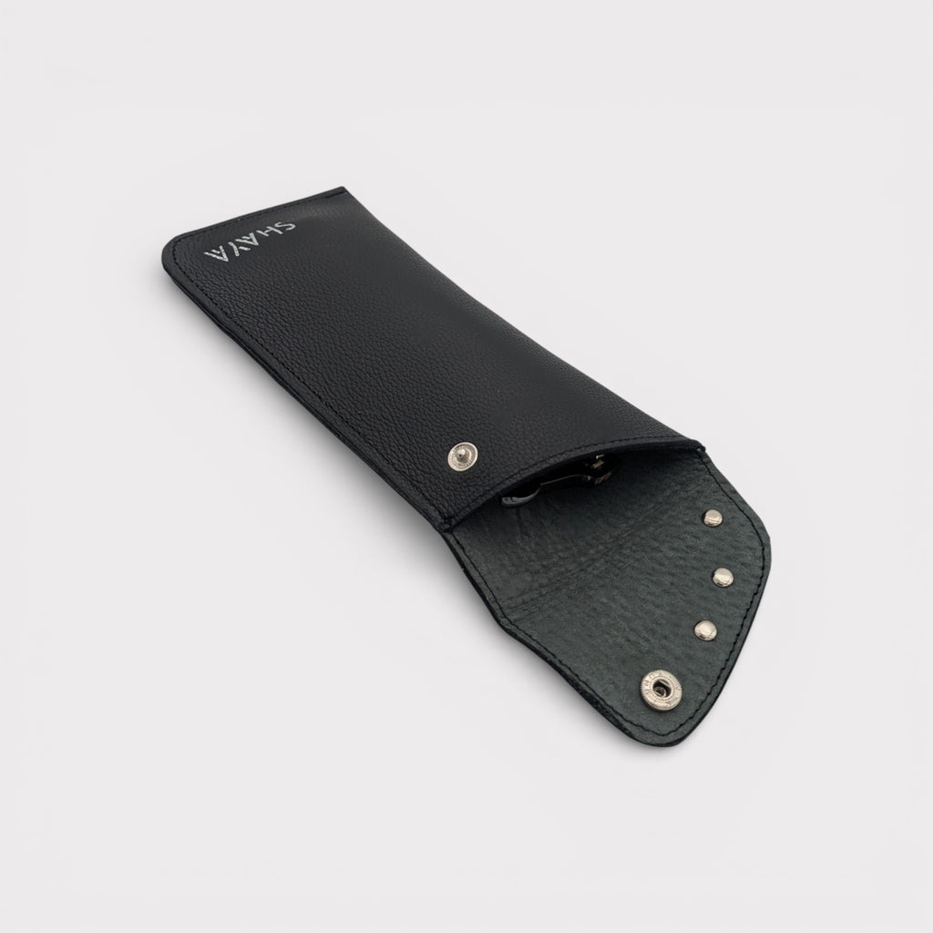 Étui à lunettes - cuir noir