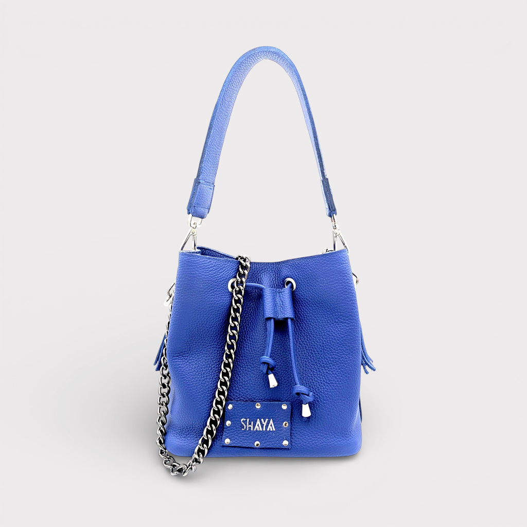 Sac Julie - bleu texturé
