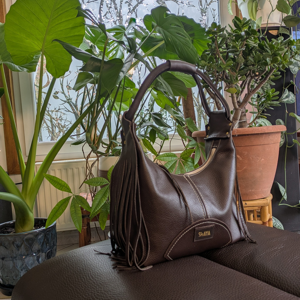 Sac Mia- marron grainé