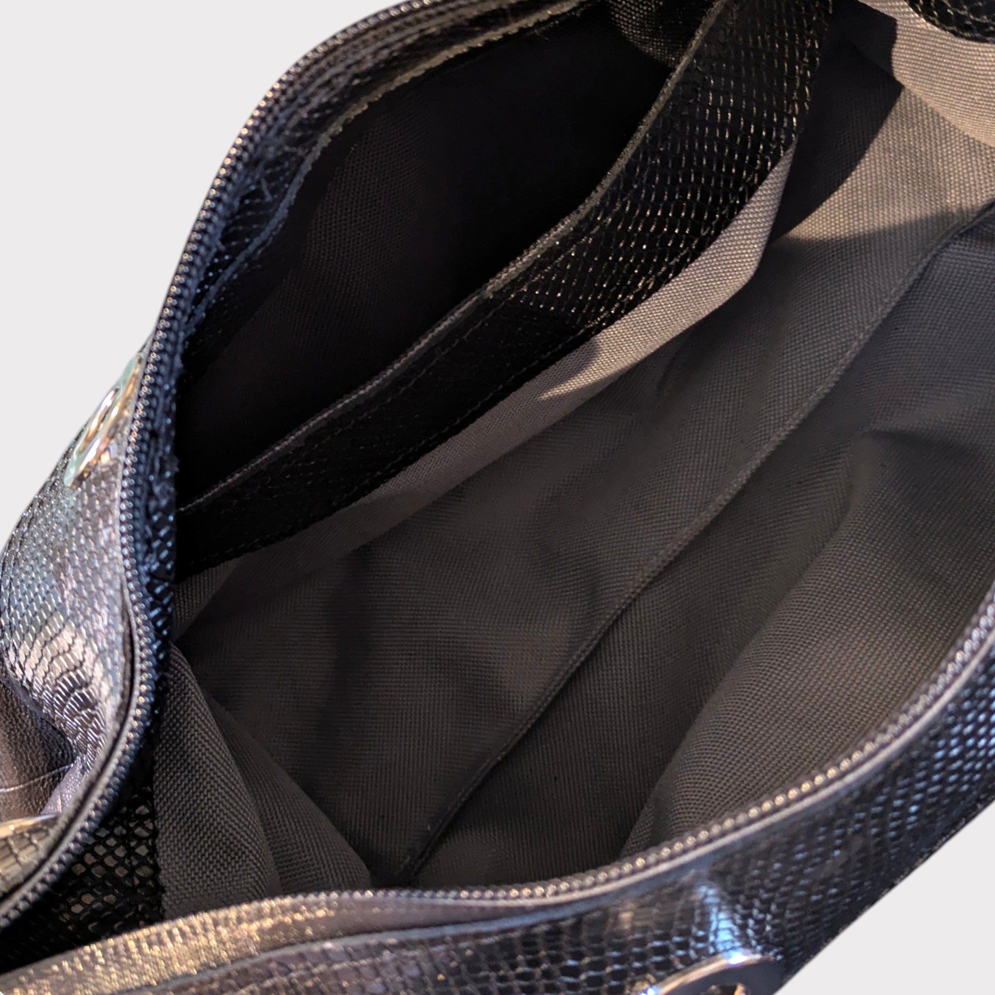 Sac Mia- noir façon croco