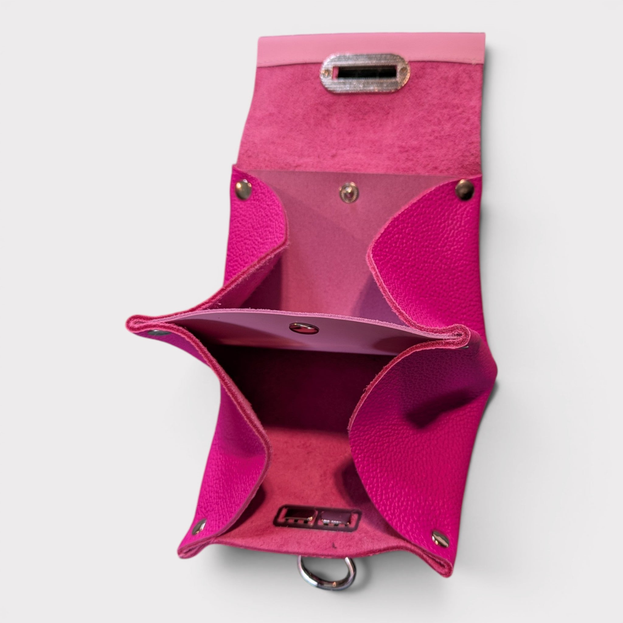 Porte-monnaie de ceinture- rose fuchsia