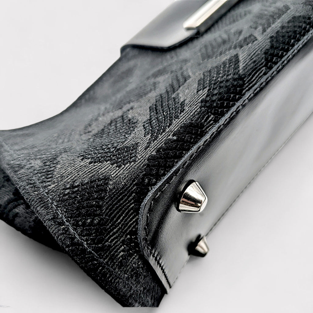 Sac Haya - noir motif reptile